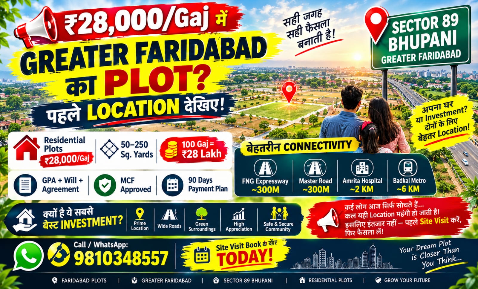 Best Areas to Buy Residential Plots in Greater Faridabad – SecureNest Realty