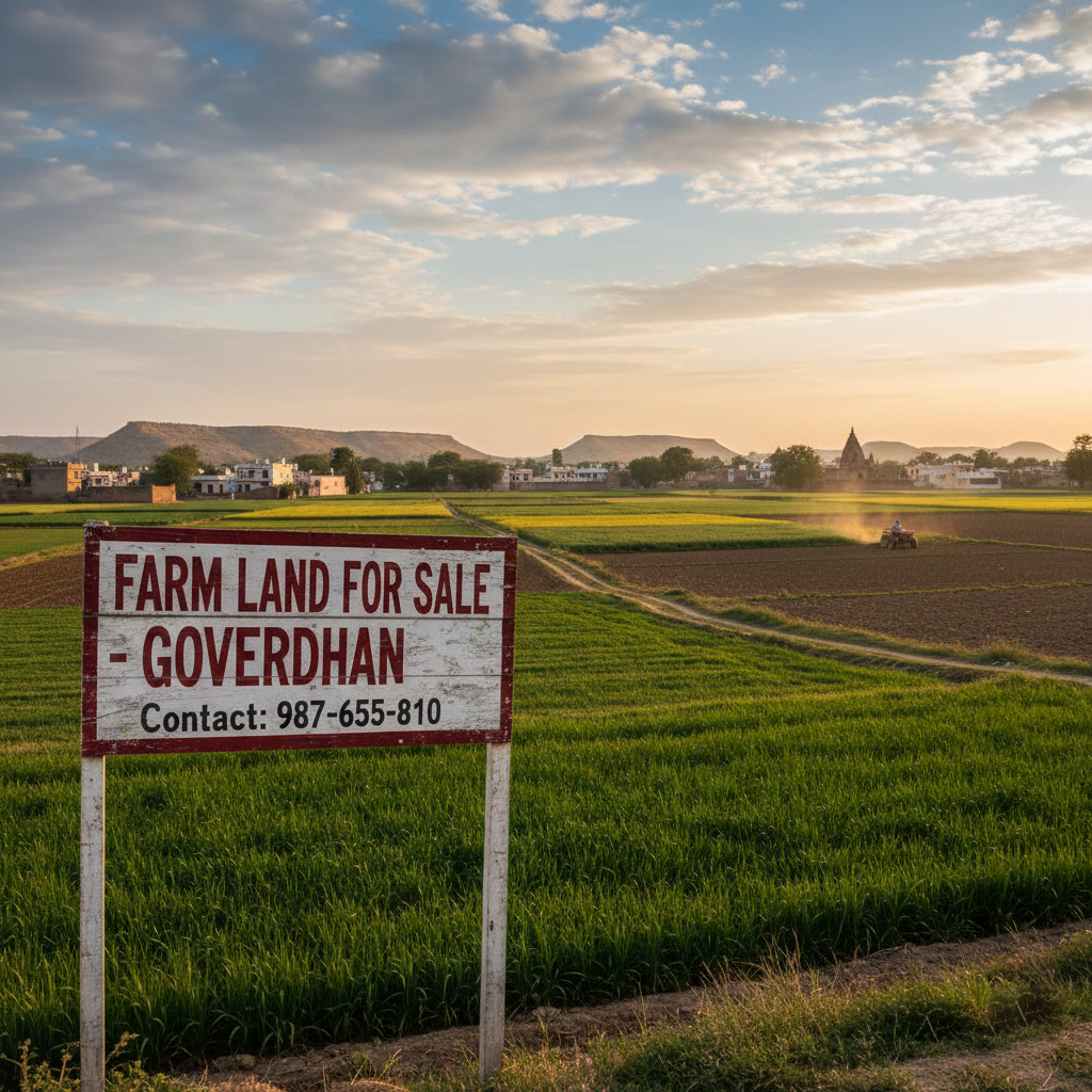 Farm land for sale in Goverdhan