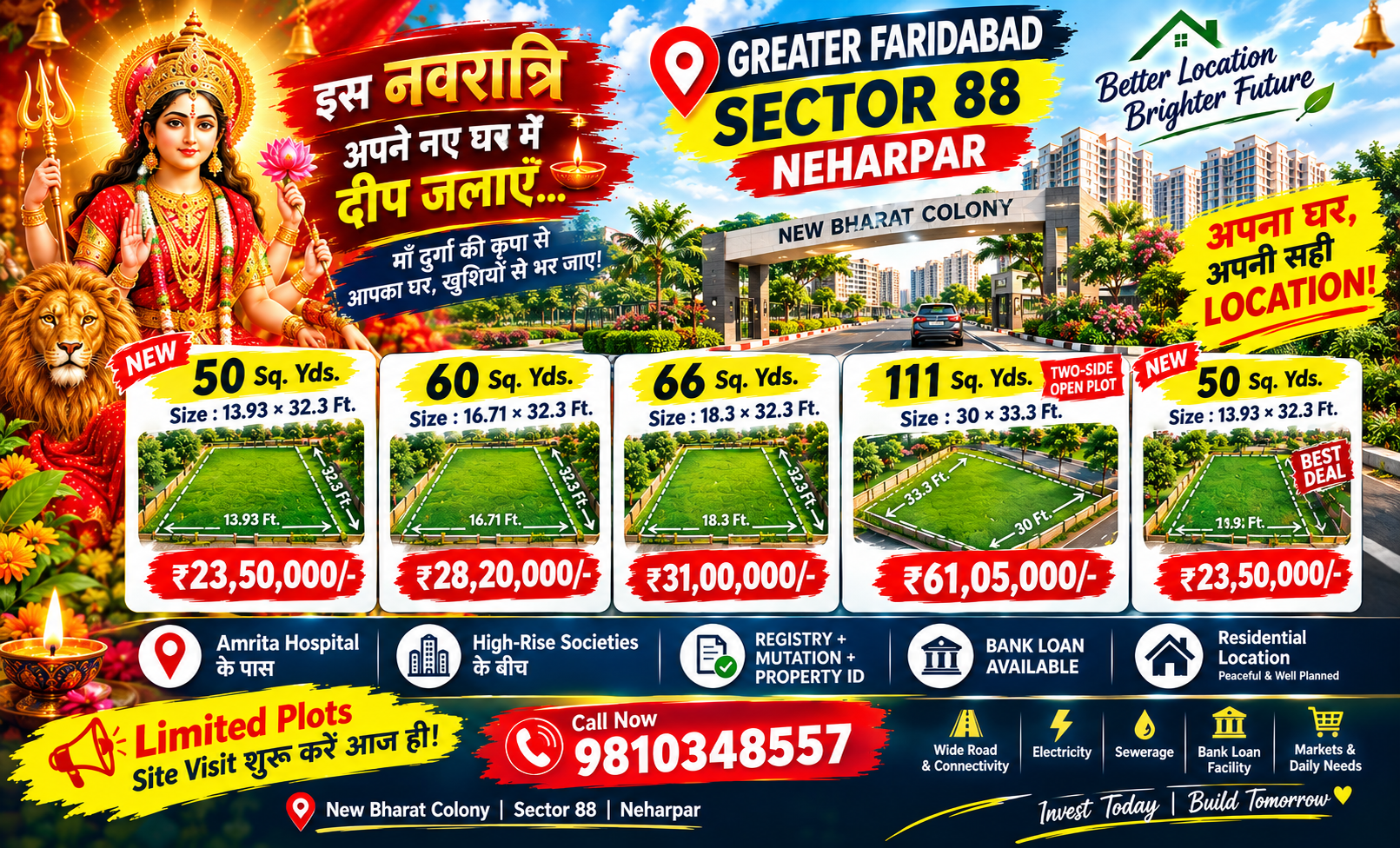 Residential plots near Amrita Hospital Faridabad